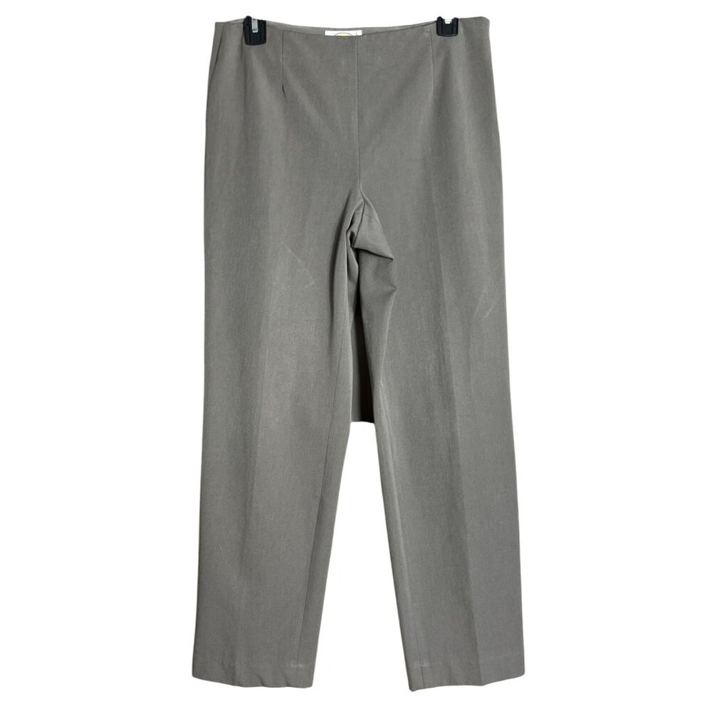Talbots Ankle Pants Beige Stretch Minimalist Preppy Travel Capsule Womens 6